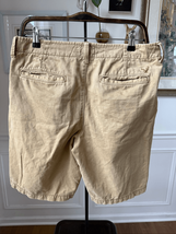 American Eagle Wheat Khaki Flat Front Shorts Cotton 30 x 9.5 - $20.16