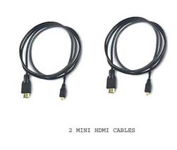 2 HDMI Cables for Fuji FujiFilm AV105 F505EXR F600EXR F605EXR HS10 - £8.45 GBP