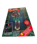 MR. CHRISTMAS LIGHT SCULPTURE Candy Cane With Bow 15&quot; x 24&quot;   WORKS - $735.01 MXN