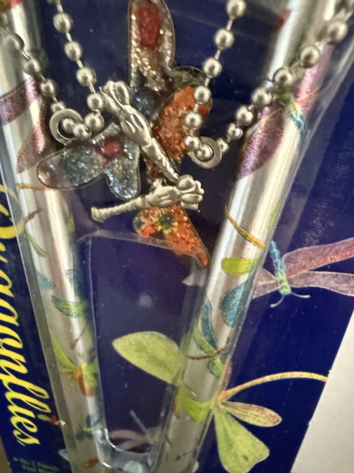 Vintage Pentech Pencils DRAGONFLIES Pack Of 2 w/ Charms Attached 1999 Item image 2