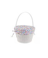 Multi-Color Polka Dot Bamboo Easter Basket/Decorative - $120.46 CAD