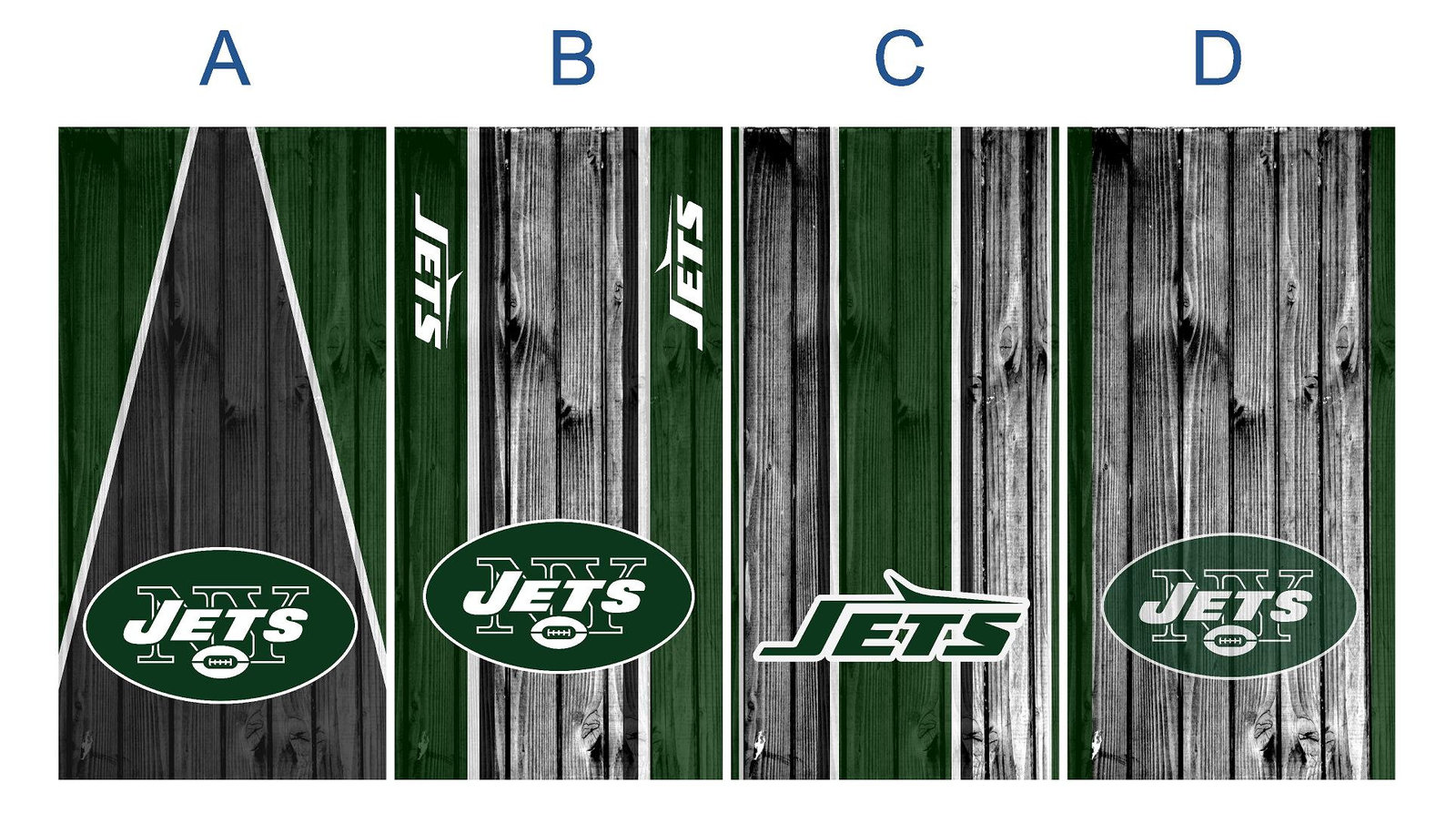 Cornhole Board Vinyl Wrap Jets - sold individually