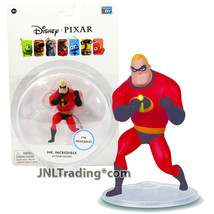 Thinkway Disney Pixar The Incredibles 2.5&quot; Tall Figure MR. INCREDIBLE with Base - £16.02 GBP