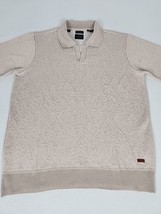Buffalo David Bitton Whitton Short Sleeve Knit Polo Men&#39;s Size L Brown G... - $34.99