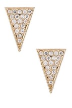 Jules Smith Oro Zircone Cubico Cristallo a Pavé Allungata Triangolo Orec... - $13.46