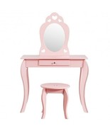 Kids Princess Makeup Dressing Play Table Set with Mirror -Pink - Color: ... - $2,480.39 MXN