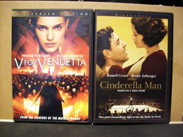 Cinderella Man &amp; V for Vendetta 2DVDs great condition - £11.91 GBP