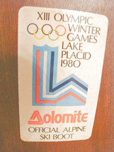 1980 Xiii Olympic Games Winter Lake Placid Sci sticker- Show Original Title ... - £21.16 GBP