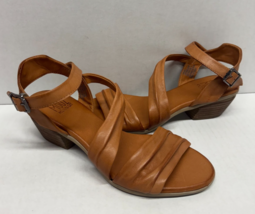 MIZ MOOZ WOMEN&#39;S ANKLE BUCKLE CLOSURE  SANDALS  BRANDY 37EU / 7US  # K-56 - $88.11