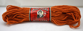 Vintage NEW Old Stock Aunt Lydia&#39;s Heavy Rug Yarn-1 Skein Polyester Burnt Orange - $6.60