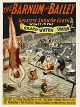 Decoration Poster.Home wall art.Room interior design.Circus Pool Water show.9208 - £12.73 GBP+