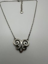 Brighton Silver Ornate Style Butterfly Necklace 16”-18” - $41.58