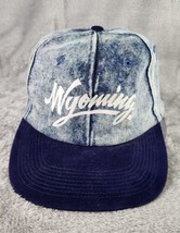 Wyoming Triangle Headwear Hat Unisex One Size Blue Denim Vintage Baseball Cap - £28.41 GBP