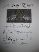 Game of Thrones Signed TV Script x20 Sean Bean Addy Waldau Dinklage Lloyd reprnt - £13.02 GBP