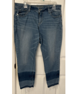 Arizona Jeans Co.  Denim two toned and Fray at the bottom Jeans Juniors ... - £12.41 GBP