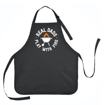 Father&#39;s Day Items Real Dad&#39;s Play with Fire Apron, Father&#39;s Day Apron - £13.27 GBP+