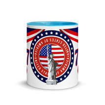 Statue of Liberty 4th of July Independence Day Custom Beverage Mug (4 Co... - £14.29 GBP