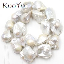 AAA 14-28mm Natural Irregular White Baroque Pearl Freshwater Loose Beads... - $138.84