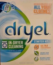 Dryel In Dryer Cl EAN Ing Cleaner Starter Kit 2X Clean Breeze Scent New Sealed - $19.34