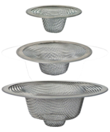 WIRE Mesh Sink STRAINER Set Stainless Steel kitchen bathroom tub PEERLES... - €20,16 EUR