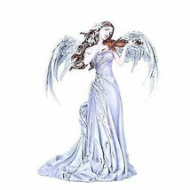 Large Inspirational Decor Angelic Lullaby Heavenly Angel Playing Violin ... - $89.99