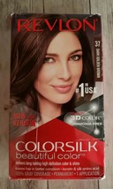 Revlon ~ ColorSilk ~ Beautiful Color ~ 37 Dark Golden Brown ~ Hair Dye ~ Color - £11.71 GBP