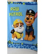 Paw Patrol child or toddler baby blanket Chase Rubble pawprints  30x40 - £22.06 GBP