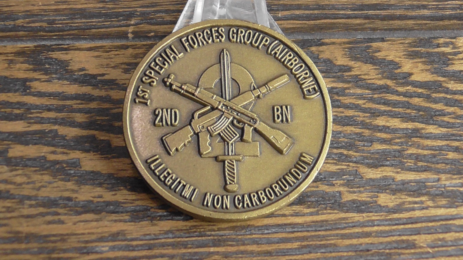 US Army 1st SFG 1st Special Forces Group Airborne Marked SH Challenge Co... - $109.88