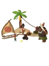 Disney’s  Moana 12 Piece Adventure Play Set Plastic Toy Set Cake Toppers - £16.16 GBP