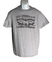 LEVI&#39;S Short Sleeve Pull-Over Gray T-Shirt Large - $5.20