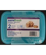 Lock-Top Reusable Snack Containers w Lid Stackable LIGHT BLUE 5.2 Fl Oz,... - $3.95
