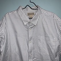 Duluth Trading Co. Short Sleeve Shirt Plaid Check Size 2XL XXL Button Down - $20.19