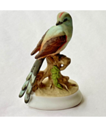 Vintage Lefton Porcelain Bird Figurine - Flycatcher - KW1184 - $275.07 MXN