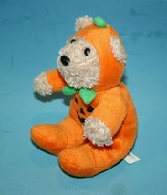Galerie Pumpkin Plush Halloween Stuffed Teddy Bear 8&quot; Jack O Lantern Soft Toy - £10.15 GBP
