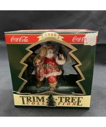 NEW Coca-Cola Bottle Santa Claus Christmas Holiday Xmas Ornament Adverti... - €8,54 EUR