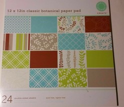 Martha Stewart 12x12 Classic Botanical And Essentials Solid Paper Pad - £9.51 GBP+