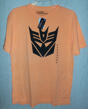 NWT MENS Hasbro TRANSFORMERS ORANGE NOVELTY T-SHIRT  SIZE XL - $18.65