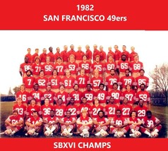 1982 San Francisco 49ers 8X10 Team Photo Football Picture Niners Nfl Sbxvi Champ - £3.94 GBP