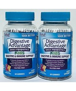 2 - Schiff Digestive Advantage Kids Probiotic Gummies 60 each 4/2025 FRESH! - $22.88