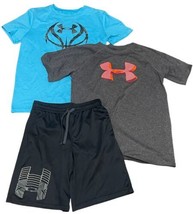 Under Armour Boys 3 Piece Set Loose Fit Heatgear Size Large 12/14 (lot 119) - £20.18 GBP