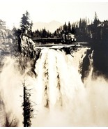 RPPC Snoqualmie Falls Washington 1920s Pacific NW Lodge Waterfall Ellis ... - €17,30 EUR