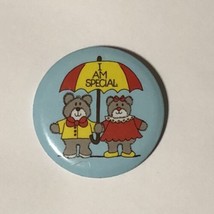 Vintage I Am Special Teddy Bear Cartoon Pinback Button Pin 2-1/2” - £3.71 GBP