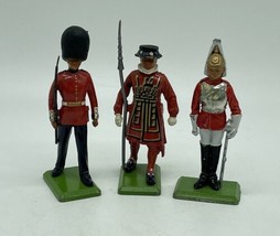 Vintage Lot Of Three Britains LTD Figures Guards One Marked 1973 - $14.01