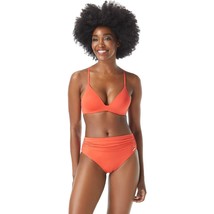 $78 Vince Camuto Riviera Solids Molded Bikini Top ONLY Red Sunset Size Medium - £17.98 GBP