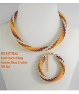 Bead Crochet Rope pattern &quot;Nodules&quot; Necklace and Bracelet. PDF file   - $6.78 CAD