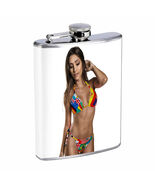 Dutch Pin Up Girls D13 Flask 8oz Stainless Steel Hip Drinking Whiskey - $307.81 MXN