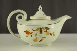 Vintage Hall Pottery Jewel Tea Autumn Leaf Pattern Aladdin Teapot Lid &amp; Infuser - £48.31 GBP