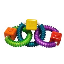 An item in the Baby category: Vtg THE FIRST YEARS RINGS BLOCKS Baby Toy Linked Coils Teethers Teething Y2K