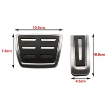 Stainless Steel Car Clutch Gas ke Pedals Cover for  A1 A2 A3 S3 TT for Seat Aros - £73.42 GBP