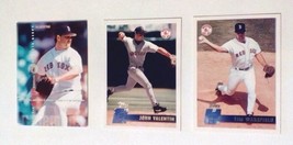 Red Sox Player Cards Roger Clemens Jon Valentin Tim Wakefield Set Of 3 - £5.77 GBP